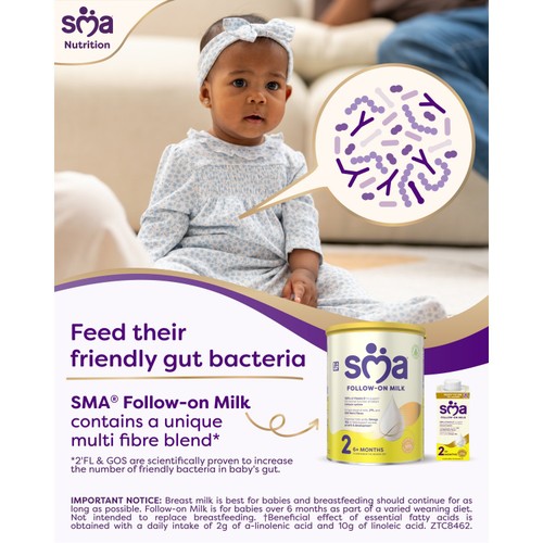 SMA Stage 2 Follow-on Baby Milk Formula Powder From 6-12 Months 800g thumbnail 7