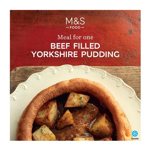 M&S Roast Beef Filled Giant Yorkshire Pudding Meal