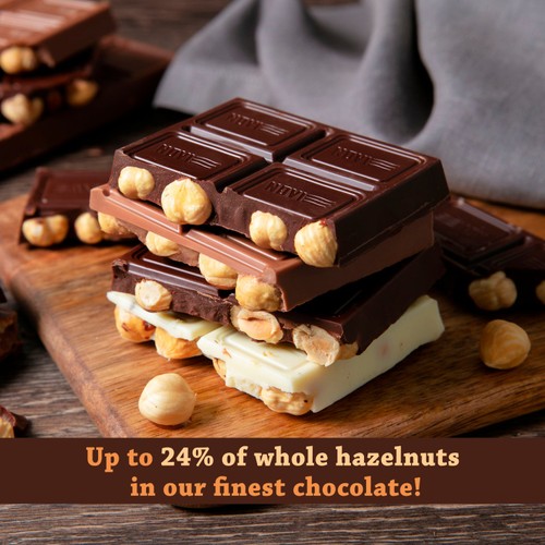 Novi Nocciolato Dark Chocolate with Whole Hazelnuts thumbnail 2