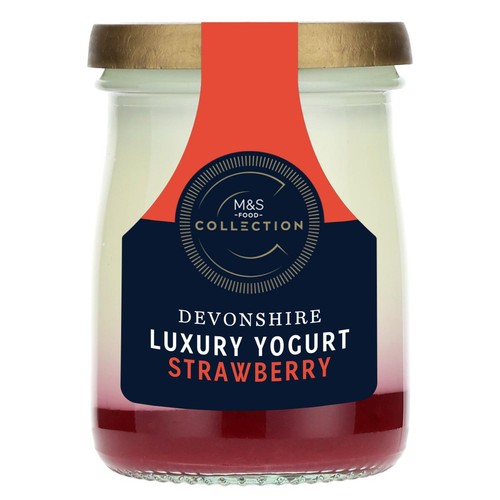M&S Devonshire Luxury Strawberry Yogurt