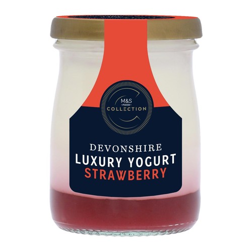 M&S Devonshire Luxury Strawberry Yogurt thumbnail 2