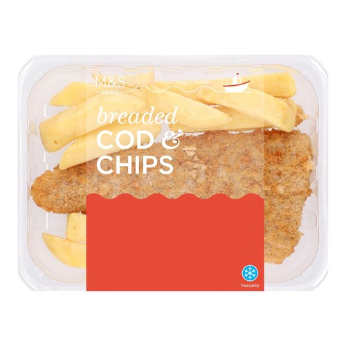 M&S Breaded Cod & Chips