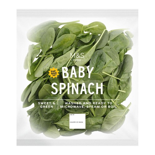 M&S Baby Spinach Washed & Ready to Cook thumbnail 2