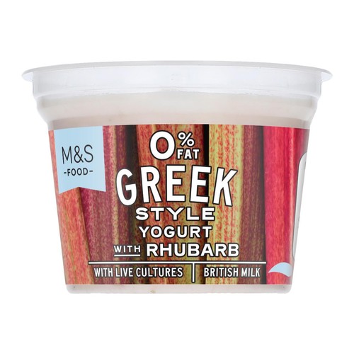 M&S 0% Fat Greek Style Yogurt with Rhubarb thumbnail 2