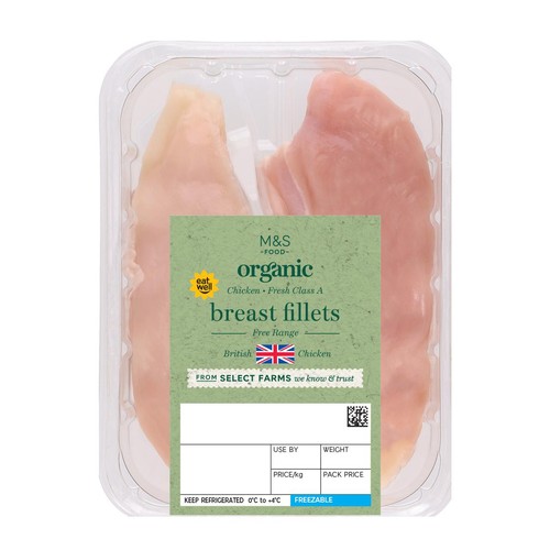M&S Organic Free Range Chicken Breast Fillets thumbnail 2