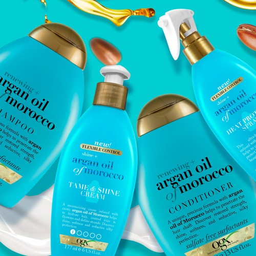 OGX Shine+ Argan Oil of Morocco Heat Protect Spray thumbnail 6
