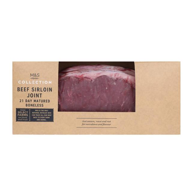 M&S Select Farms British Beef Sirloin Joint thumbnail 4