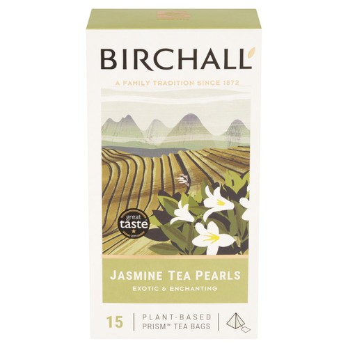 Birchall Jasmine Tea Pearls - 15 Prism Tea Bags thumbnail 4