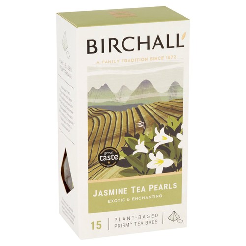 Birchall Jasmine Tea Pearls - 15 Prism Tea Bags thumbnail 5
