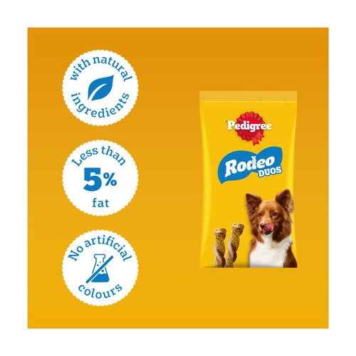 Pedigree Rodeo Duos Adult Dog Treats Chicken & Bacon thumbnail 3