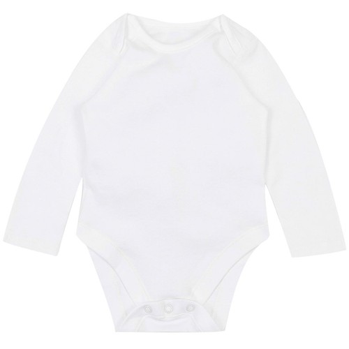 M&S Baby Cotton Long Sleeve Bodysuits, White, 18-24 Months   thumbnail 3