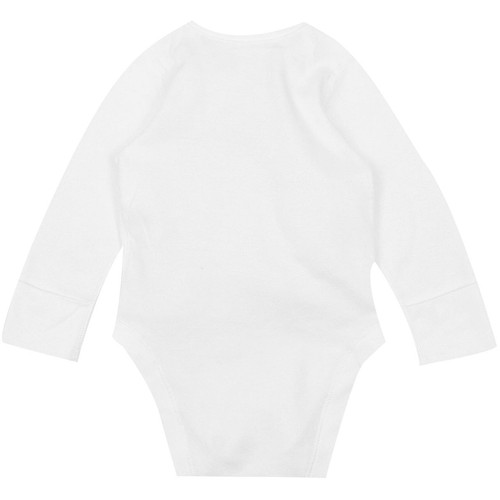 M&S Baby Cotton Long Sleeve Bodysuits, White, 9-12 Months thumbnail 3