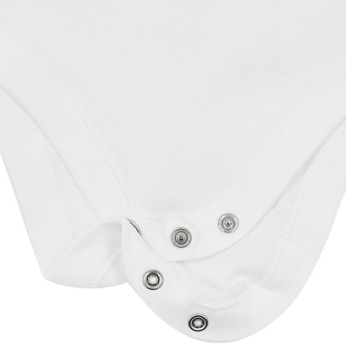 M&S Baby Cotton Long Sleeve Bodysuits, White, 9-12 Months thumbnail 4