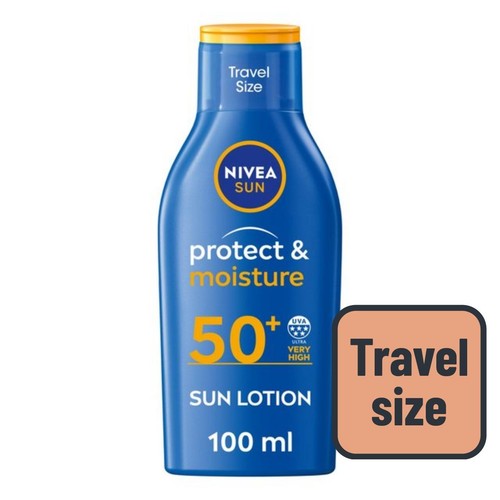 NIVEA SUN Protect & Moisture SPF 50+ Sun Lotion Travel Size thumbnail 2