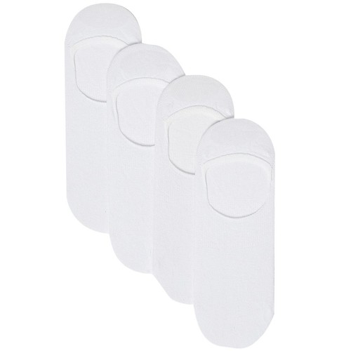 M&S Womens Invisible Trainer Liner Socks, Size 3-5, White thumbnail 3