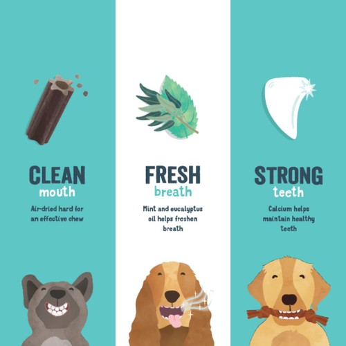 Edgard & Cooper Apple & Eucalyptus Small Dog Dental Sticks thumbnail 4