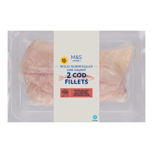 M&S Cod Fillets Skinless & Boneless
