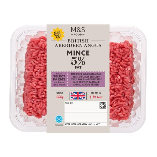 M&S Select Farms Aberdeen Angus Beef Mince 5% Fat thumbnail 2
