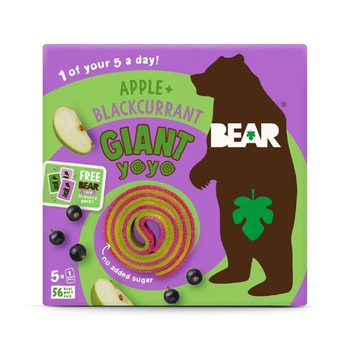 BEAR GIANT Fruit Yoyos Apple & Blackcurrant Multipack thumbnail 2