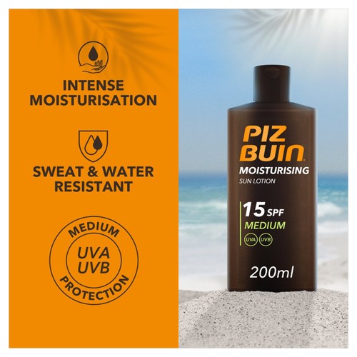 Piz Buin Moisturising Sun Lotion SPF15 thumbnail 3