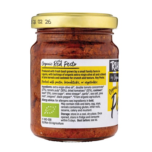 Realfoods Organic Vegan Red Pesto thumbnail 2