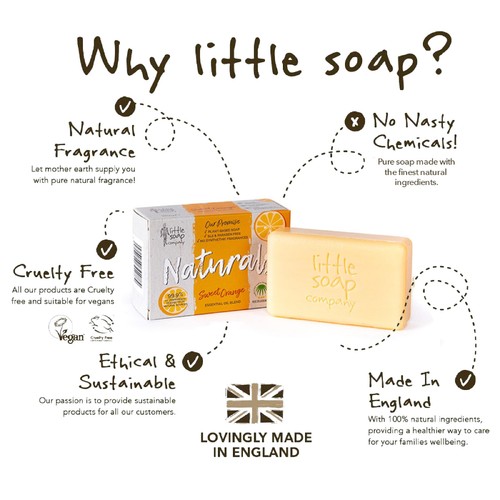 Little Soap Company Naturals Bar Soap Sweet Orange thumbnail 3