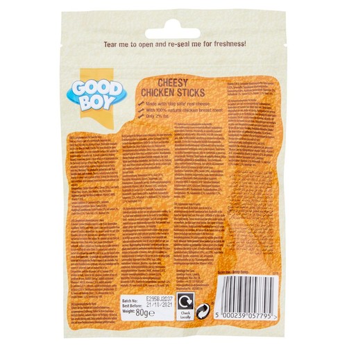 Good Boy Cheesy Chicken Sticks Dog Treats thumbnail 2