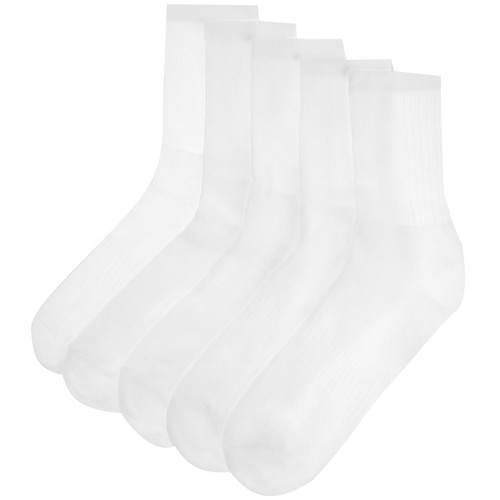 M&S Mens Cool & Fresh Sports Socks, Size 6-8.5, White thumbnail 2