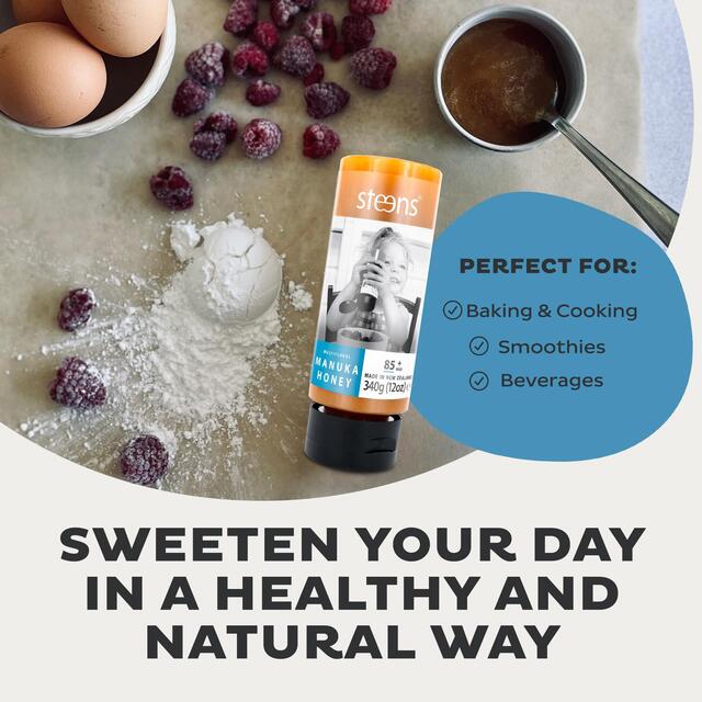 Steens MGO 100 Raw Multi Manuka Honey Squeezy thumbnail 5