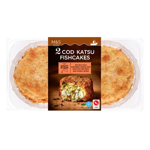 M&S 2 Cod Katsu Fishcakes