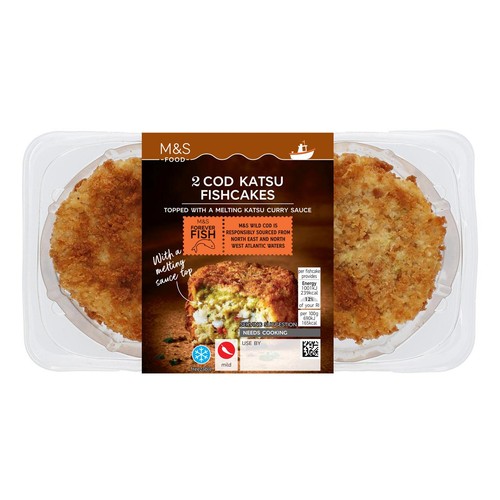 M&S 2 Cod Katsu Fishcakes thumbnail 2