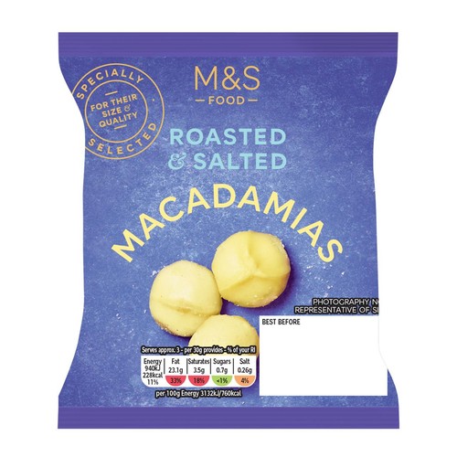 M&S Roasted & Salted Macadamia Nuts thumbnail 2