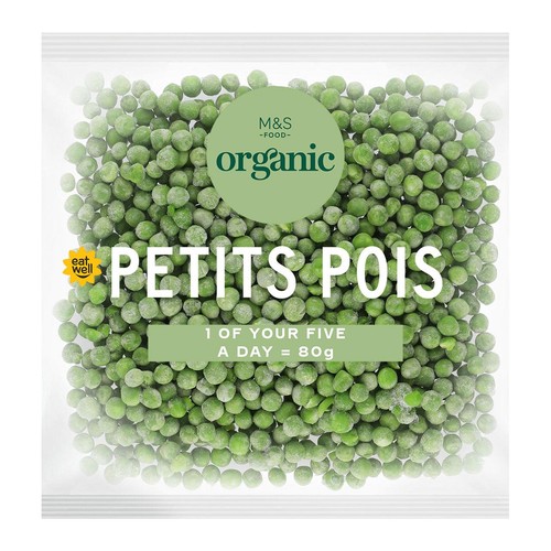 M&S Organic Petits Pois Frozen