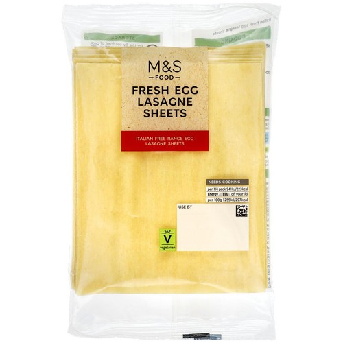 M&S Fresh Egg Lasagne Sheets thumbnail 2