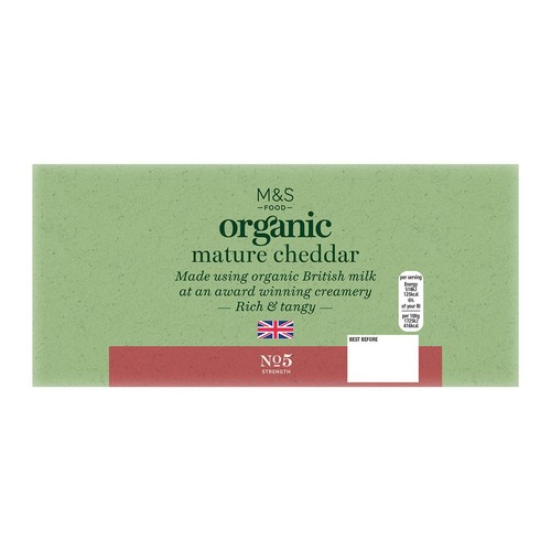 M&S Organic British Mature Cheddar thumbnail 2