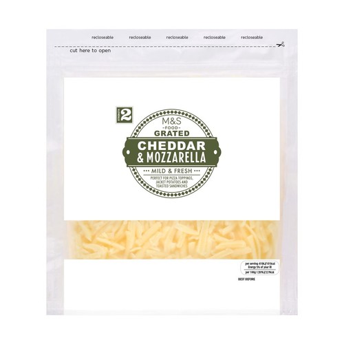 M&S Grated Cheddar & Mozzarella thumbnail 2