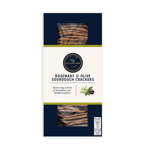M&S Collection Rosemary & Olive Crackers thumbnail 2