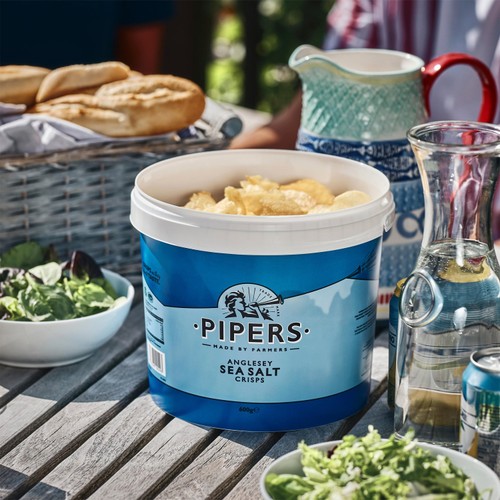 Pipers Anglesey Sea Salt Crisps Sharing Tub thumbnail 2
