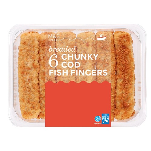 M&S 6 Breaded Chunky Cod Fish Fingers