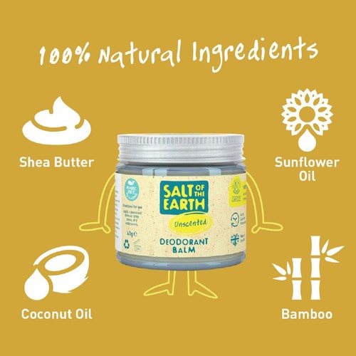 Salt of the Earth Unscented Natural Deodorant Balm thumbnail 4