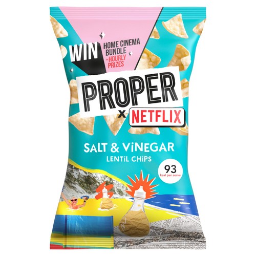 PROPERCHIPS Salt & Vinegar Lentil Chips thumbnail 3