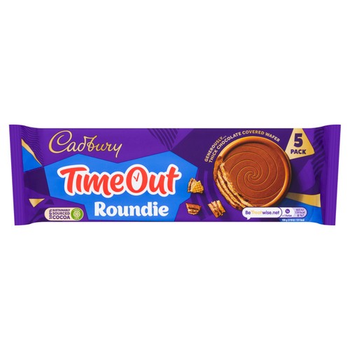 Cadbury Timeout Roundie Milk Chocolate Biscuits thumbnail 3