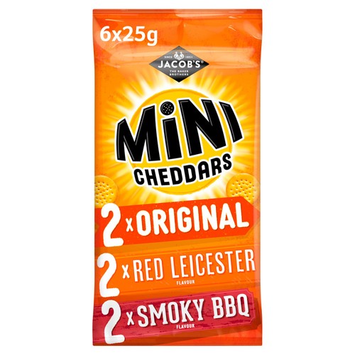 Jacob's Mini Cheddars Variety Multipack Baked Snacks thumbnail 2