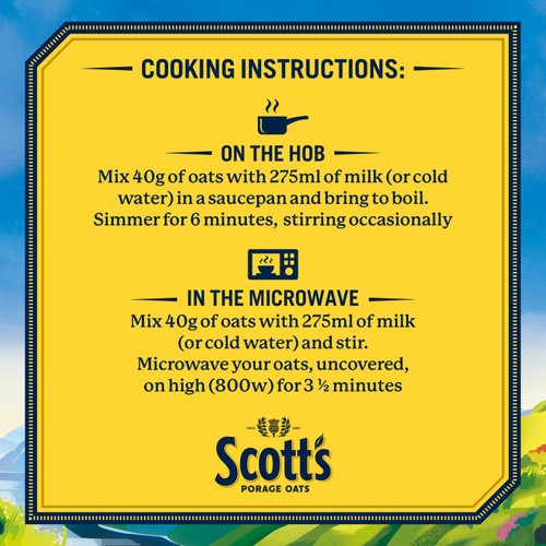 Scott's Porage Original Porridge Cereal Oats thumbnail 5