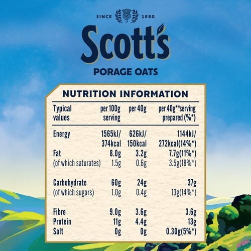Scott's Porage Original Porridge Cereal Oats thumbnail 9