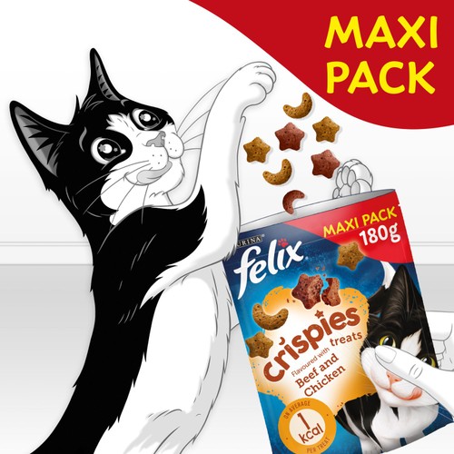 Felix Crispies Chicken and Beef Cat Treats thumbnail 5