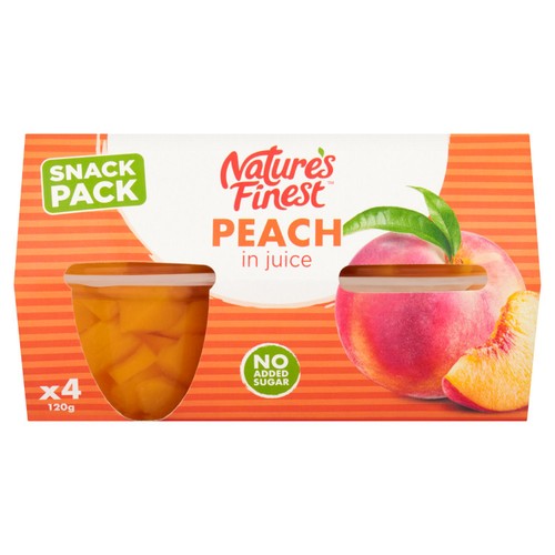 Nature's Finest Fruit Pots Peach in Juice thumbnail 2