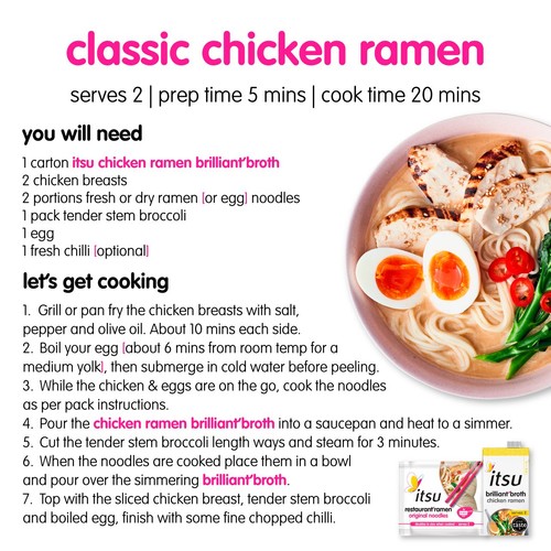 itsu Chicken Ramen Brilliant Broth for 2 thumbnail 4