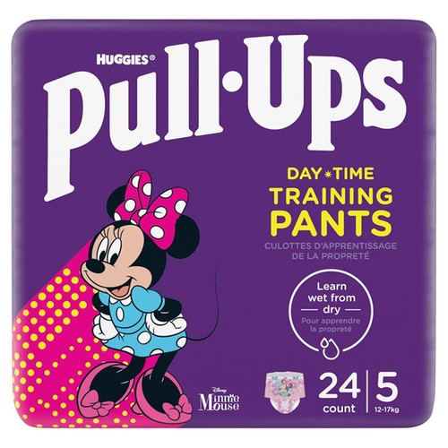 Huggies Pull-Ups Explorers Girls Nappy Pants, Size 4-5+ (1.5-3 Yrs)