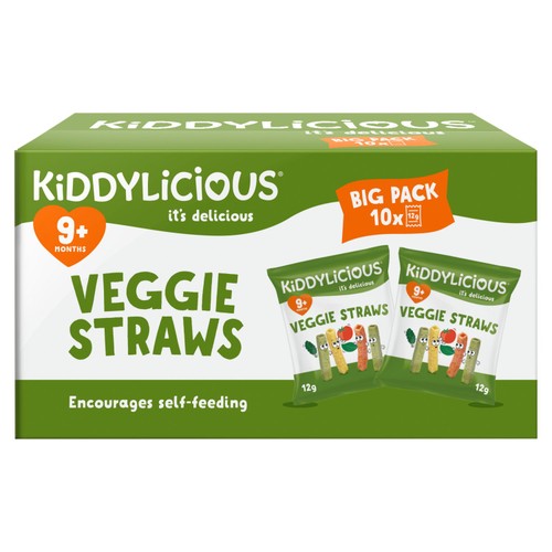 Kiddylicious Veggie Straws Baby Snacks Big Pack